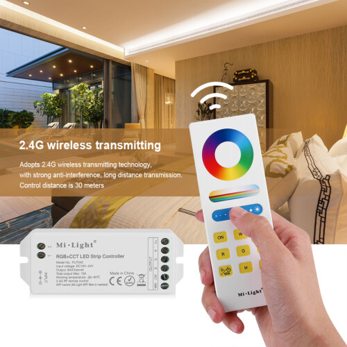 Ελεγκτής LED WiFi Bluetooth RGBW συμβατός με φωνητικό έλεγχο, δυναμικές λειτουργίες 1