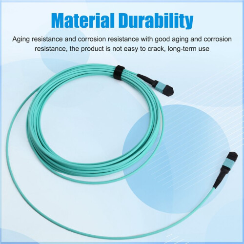 12 Core MPO Patchcord 10M Patchcord Optic Cable Multi-Mode OM3 Mpo for 100G/40G Module Mpo Patchcord 2
