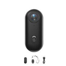 4K Thumb Action Camera WIFI Body Camera 1080P Hands-Free POV Recording for Work Travel Pet Walk Swim Cycling Black