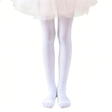 Kids Leggings With Gripper Soles Soft Nylon Fabric-White XL