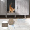 Kissanhiekkakaappi Scratch Pad & Dual Doors, harmaa 5