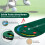 Golf puttematte 300x96 cm med 3 kopper & flagg 4
