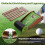 Golf Putting Mat with Auto Ball Return, 1 Hole, 3 Balls 4