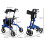 2-in-1 looprek en rollator met zitting, tas en dubbele remmen 1