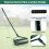 Manual Lawn Aerator Roller - 44x128 cm, 27 Spikes, Ergonomic Handle 4