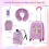 Kids' 5-Piece Luggage Set: 16"" Suitcase, Backpack, Pink 2