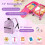 Kids' 5-Piece Luggage Set: 16"" Suitcase, Backpack, Pink 4