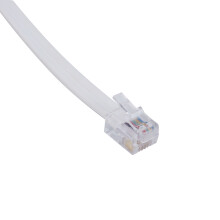 6P6C RJ11 TelefonföRläNgning Faxmodemkabellinje 9,8 Fot LåNg Vit