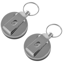 2Pcs Heavy Duty Retractable Reel Abzeichen ID Inhaber Belf Clip Nurse Name Card