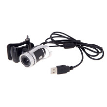 USB 2.0 12 Megapixel HD-Kamera Webbkamera 360 Grader med MIC Clip- för StationäR Skype-Dator PC Laptop