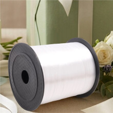 1 Roll Balloon Ribbon 225m 5mm for Wedding Party(white)