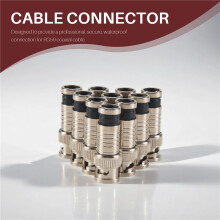 10 pcs BNC Compression Connector for Coax RG59 Cable CCTV Cameras