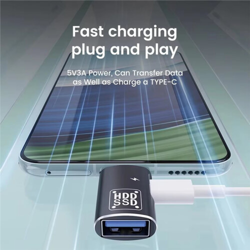 USB Typ C OTG-Adapter USB-C Stecker auf USB 3.0 Buchse Adapter OTG-Anschluss 2