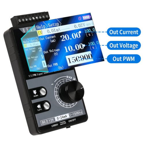 Handheld Voltage Current Source PWM Pulse Signal Generator 4-20mA for Voltage Measurement Without Lithium Battery 1