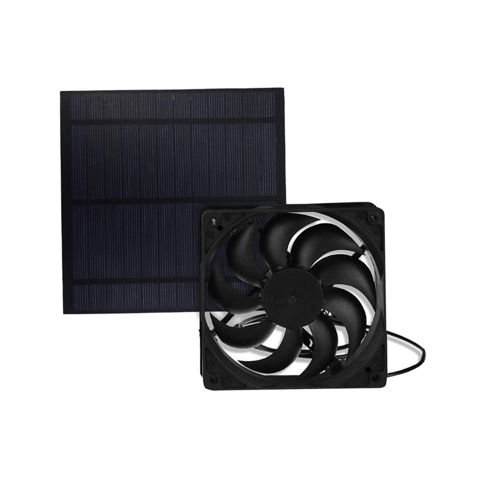 6V 6W Solar Powered Exhaust Fan Waterproof Ventilator For Dog Chicken House Greenhouse Roof Cooling Solar Panel Fan 6032281076713