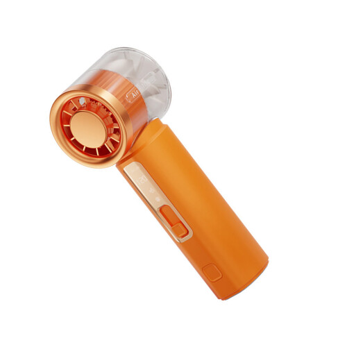 Portable Mini Fan Powerful Handheld Fan with Cold-Orange