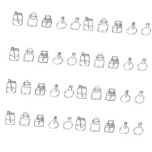 40Pcs Waterproof Clear Plastic-8x10cm Wandering in the bot