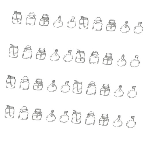 40Pcs Waterproof Clear Plastic-8x10cm Wandering in the bot