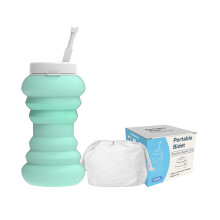 Portable Handheld Bidet For Women With 600ml Water-Light Green