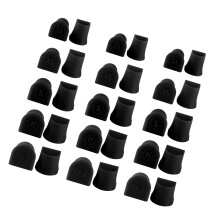 15 Pair Transparent Black Beige Heel Protectors Guard For-Black