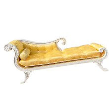 1:12 Scale Wooden Chaise Lounge Doll House Furniture Miniature
