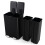 Küchen-Mülleimer mit zwei Fächern, 60 l, Soft-Close, Schwarz 2