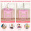 Coiffeuse pour enfants avec tabouret, miroir LED et rangement 1