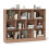 Bibliothèque à 10 compartiments, 3 niveaux, 140 x 24 x 104 cm 2