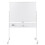 Tableau blanc mobile double face 120x90 cm avec support et roulettes 1