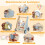 Wooden Baby Walker with Activity Center - Montessori Learning 4