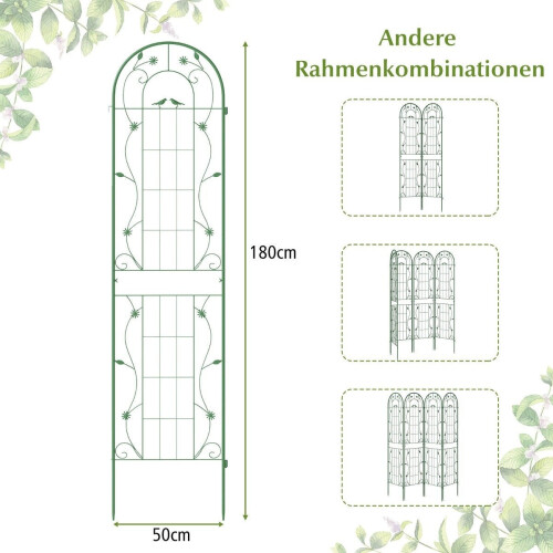 Metall-Gartenspalier-Set - 220 cm, rostbeständig, 2er-Pack 1