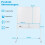 Tableau blanc mobile double face 120x90 cm avec support et roulettes 2