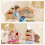 Tenda da gioco per bambini con tende e luci a forma di stella 4