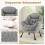 Recliner Chair with Ottoman, Armrests, Side Pocket - Gray 5