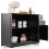 Black Kitchen Sideboard with Adjustable Shelves & Drawers 2