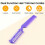 Peigne plastique violet avec lame 3