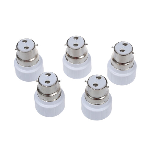 B22 to GU10 Lamp Light Bulb Base Socket Converter Adaptor 5 pack 1
