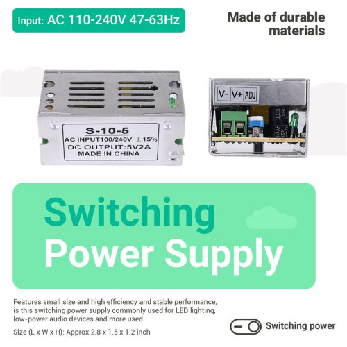 AC 110-240V zu  5V Schaltnetzteil  S-A10-05 1
