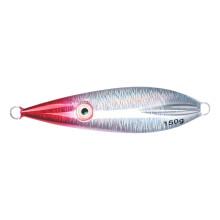 Cast Jigging Lures Angelzubehör-roter Kopf, silberner Körper