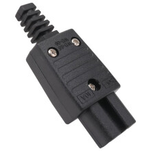 Black IEC320 C15 Female Outlet Socket Power Adapter Connector AC 250V 10A