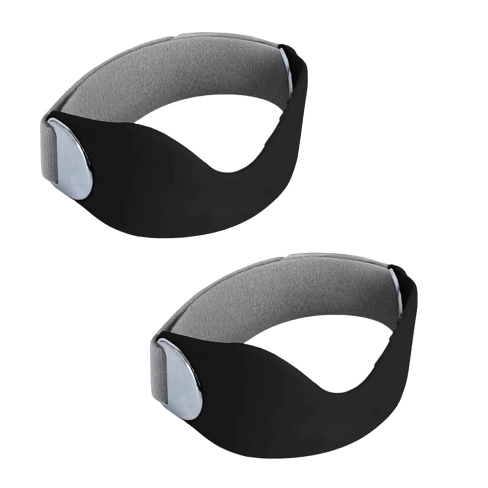 Multipurpose TPE Patellas Support Strap for-black silver buckle