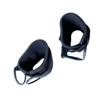 Nonslip Fitness Hand Grip With Multiple Buckles-Black D Buckle