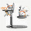 Folding Projector Stand 3in1  Projector Bracket Desktop Holder Wall Mount Stand 1/4 Inch Screw Interface B 6