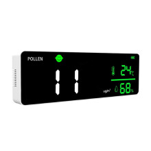 DM1306P Pollendetektor, Wiederaufladbar, Zur Wandmontage, Unterstützt Datenspeicherung, Pollenmessung, Temperatur- und Feuchtigkeitsmessung