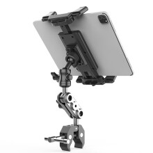 Tablet-Halterung für Laufband, Heimtrainer, Verstellbare Handyhalterung zum Lesen, Videoanrufen und für Heimtrainer