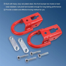 2 Stuks Voorste Trekhaak Rood Nieuw voor F-150 2015-2019 FL3Z17N808A FL37-17N808-A