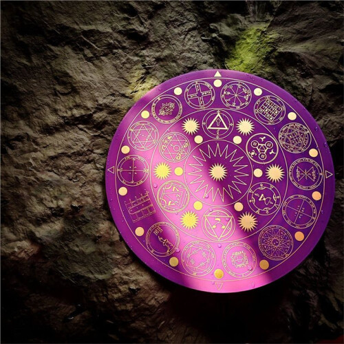 MWO Polarized Disc Multi Frequency Wave Oscillator Solomon Key Degaussing Purification Charging Meditation Symbol Plate 1