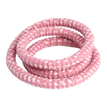 Flexible Spring Steel Exercise Hoop Fitness Hoop With Soft-Pink