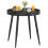 Outsunny Outsunny Round Garden Table, Outdoor Coffee Side Table with Plastic Top 2