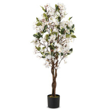 Bougainvillier artificiel, 120 cm, fleurs blanches
